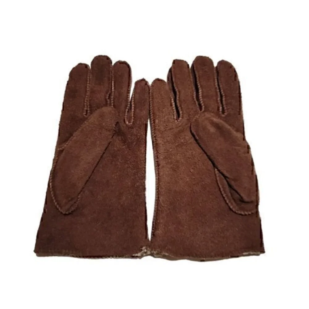 Vintage Women's Suede Gloves L